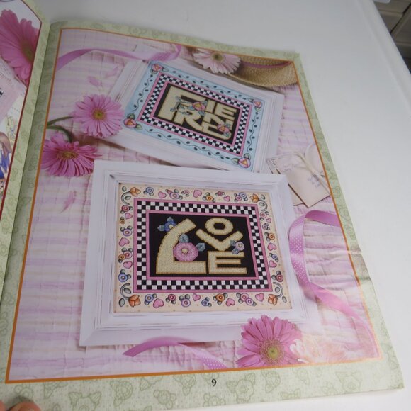 Mary Engelbreit "Friendship" Cross Stitch Pattern Book 37pgs - Picture 3 of 14